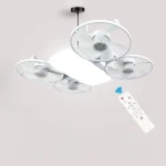 Quad Fan and LED Light with Remote Control