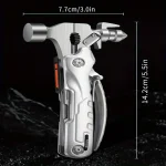 Multi-Function Outdoor Tool -Multitool Hammer- Tactical Multitool Hammer Kit - Image 3